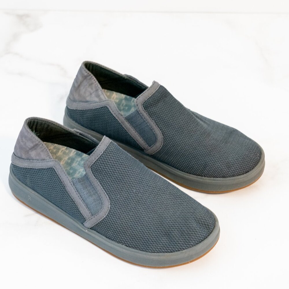 Olukai Ki’Ihele Gray Mesh Slip-On Sneakers - Picture 2 of 5